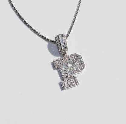 Icy 3D Initial Necklace