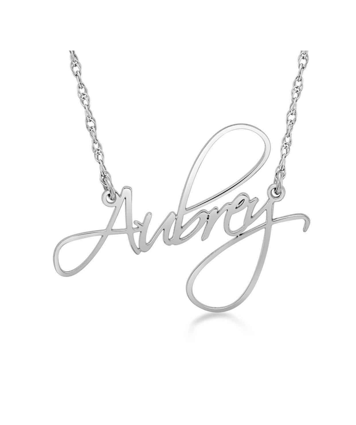 Script Nameplate Necklace - Jewel Hunts