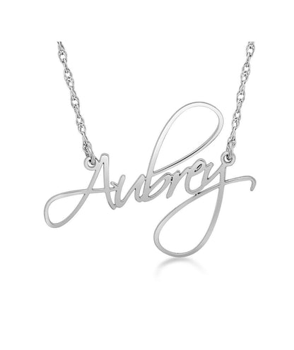 Script Nameplate Necklace - Jewel Hunts